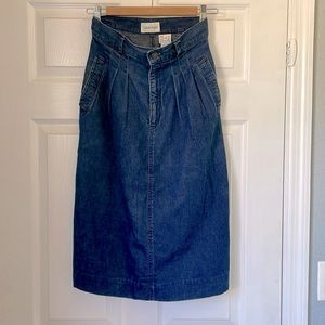 Vintage Calvin Klein denim high rise skirt